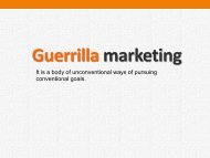 Guerrilla Marketing - PowerPoint Presentation - Full version