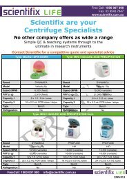 See the Scientifix centrifuge range