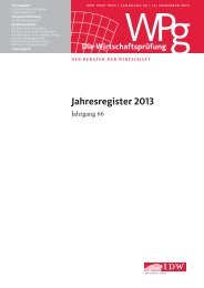 Jahresregister 2013 - IDW Institut der WirtschaftsprÃ¼fer in ...