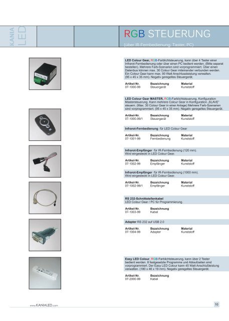 Katalog 2009 - Kania Lichtsysteme