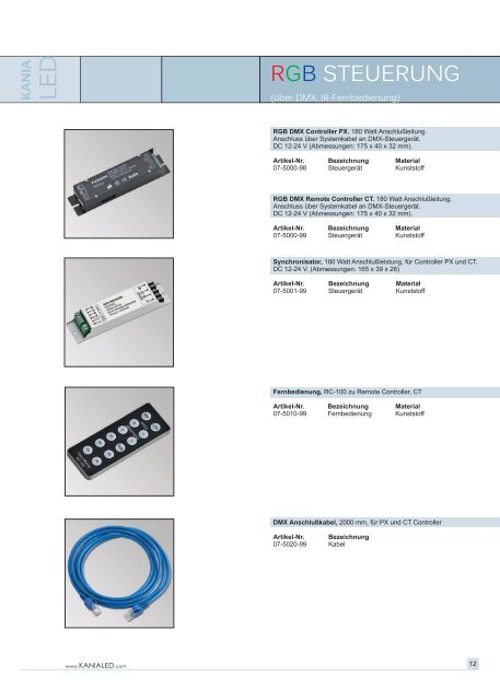 Katalog 2009 - Kania Lichtsysteme