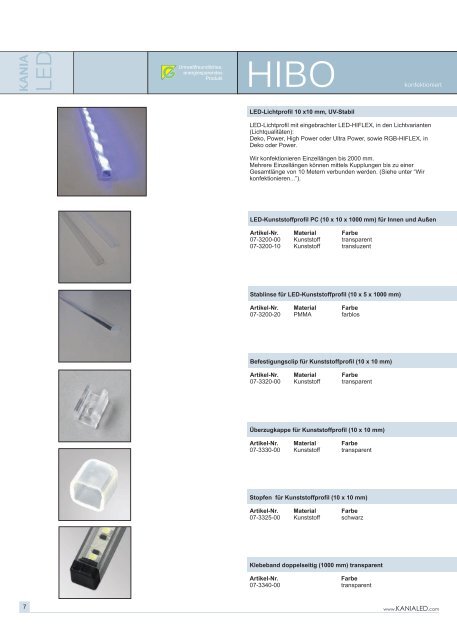 Katalog 2009 - Kania Lichtsysteme