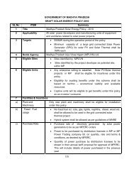 135 GOVERNMENT OF MADHYA PRADESH DRAFT SOLAR ... - Ireda