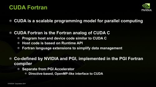 Parallel Programming with CUDA Fortran