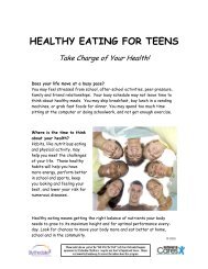 Healthy Eating for Teens