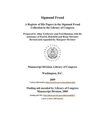 Sigmund freud papers