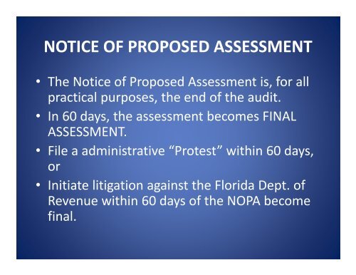 FLORIDA SALES AND USE TAX - Florida Sales Tax Attorney