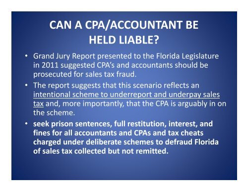 FLORIDA SALES AND USE TAX - Florida Sales Tax Attorney