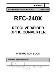 RFC-240X - Industrial Indexing Systems