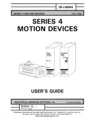 Download the Technical Manual - Industrial Indexing Systems