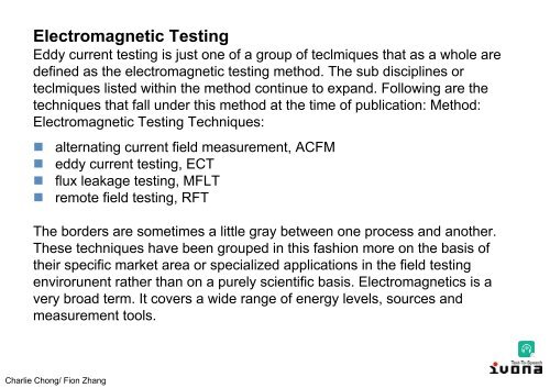 Electromagnetic Testing
