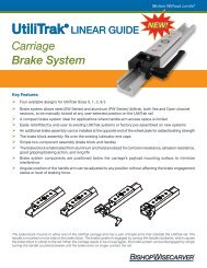 Carriage Brake System Catalog - Bishop-Wisecarver Corp.
