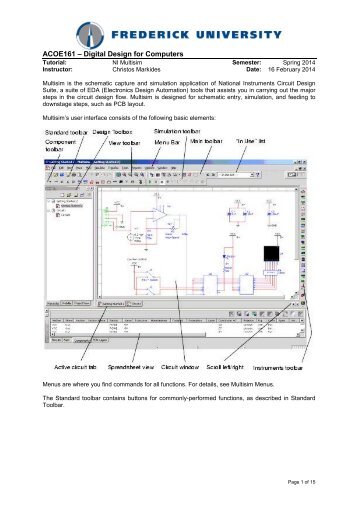 ACOE161 Multisim Tutorial - Christos Markides