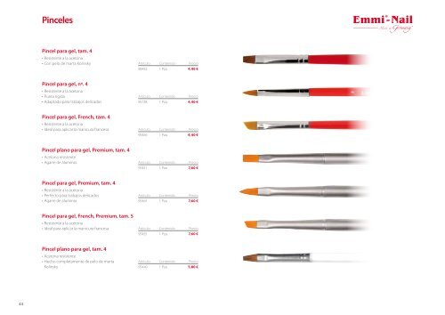 Emmi-Nail Catálogo de productos Spanien