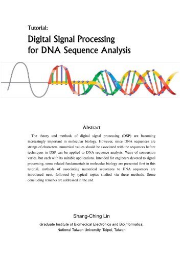 Digital Signal Processing for DNA Sequence Analysis