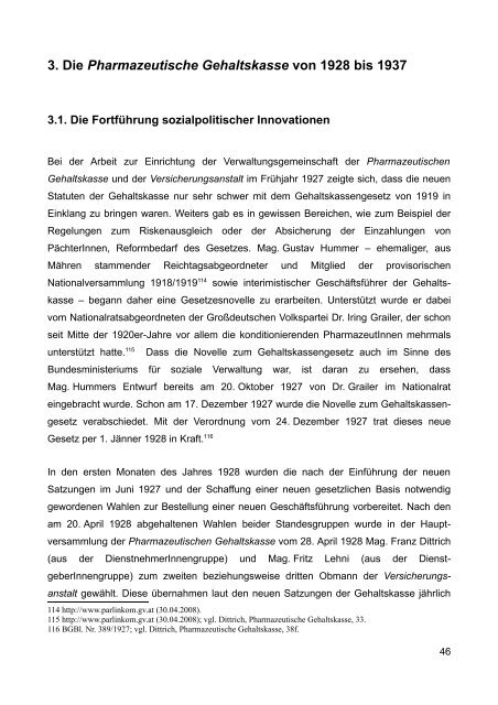 Die Pharmazeutische Gehaltskasse für Österreich von 1908 bis 1948