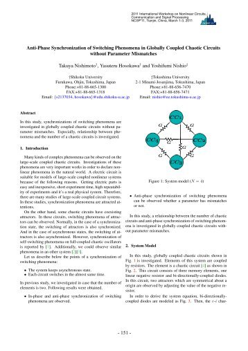 Anti-Phase Synchronization of Switching Phenomena in Globally ...