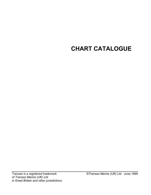 Transas Chart Catalogue