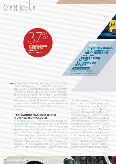 ANNUAL REPORT 2011 - AXA Assistance