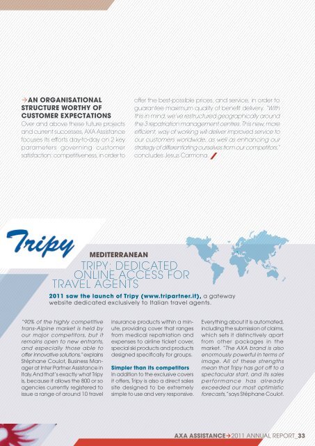 ANNUAL REPORT 2011 - AXA Assistance