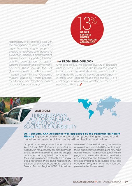 ANNUAL REPORT 2011 - AXA Assistance