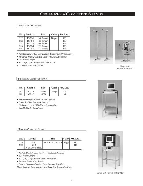 modular and custom-engineered ergonomic workstations