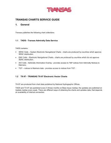 PDF Transas Charts Service Guide