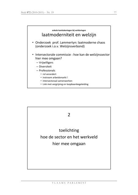 Tekst - Vlaams Parlement