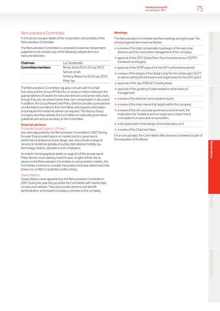 Vodafone Group Plc Annual Report for the year ended 31 March 2012