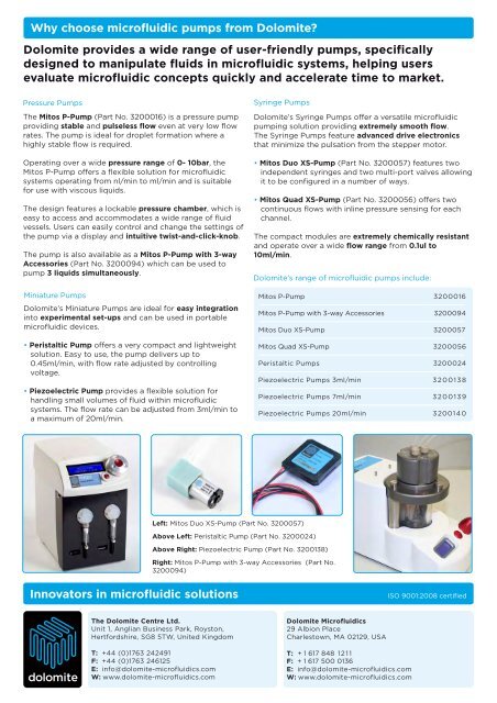 mitos pumps_page1_0511_2 - Dolomite Microfluidics