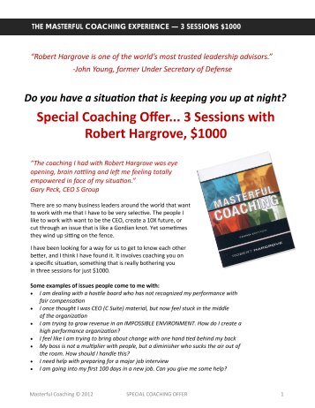 Download pdf - Masterful Coaching