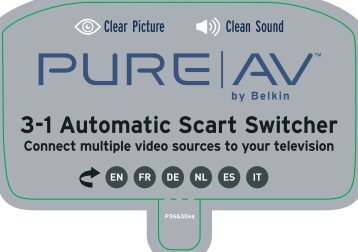 3-1 Automatic Scart Switcher