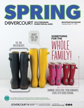 Dovercourt Spring 2015 program guide