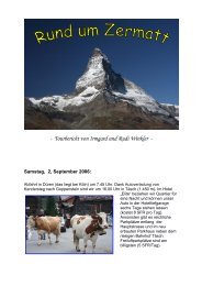 Tourbericht von Irmgard und Rudi Winkler - Alpinschule  OASE-Alpin