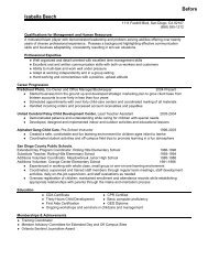 Career Change Sample Resume - Panoramic Resumes, LLC