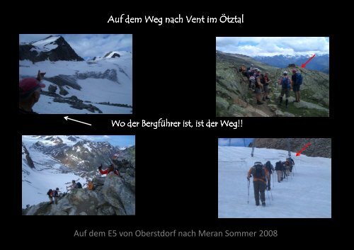 Auf dem E5 von Oberstdorf nach Meran Juli 2008 - Alpinschule ...