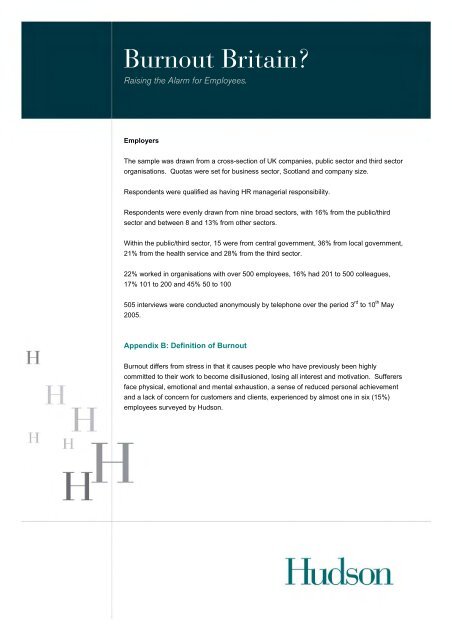 Burnout Britain: Raising the Alarm for Employers - Hudson