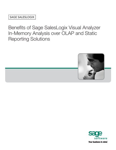 Benefits of Sage SalesLogix Visual Analyzer In ... - Castle CRM