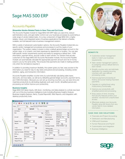 Accounts Payable - DSD Business Systems