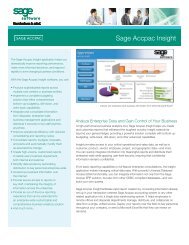 Sage Accpac Insight Brochure - SageSoftware.co.in