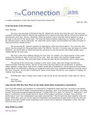 A weekly publication of the Lake Harriet Community School PTA ...