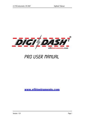 PRO User Manual - ETB Instruments