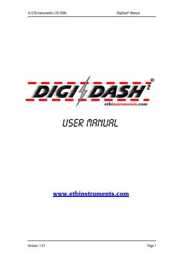 User Manual - ETB Instruments