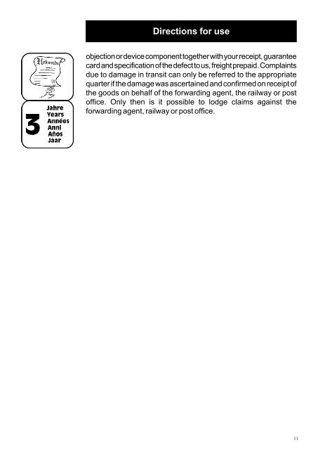 Gebrauchsanweisung Directions for use Mode d'emploi - Oase