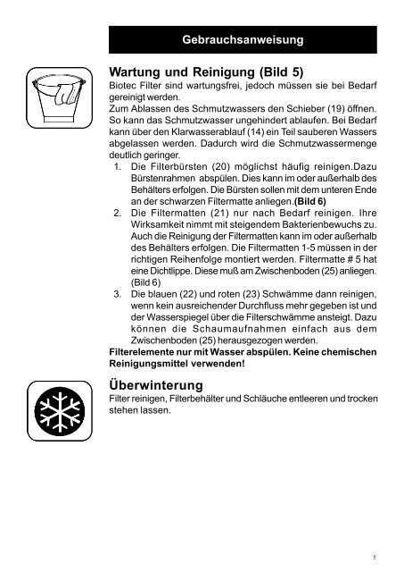 Gebrauchsanweisung Directions for use Mode d'emploi - Oase