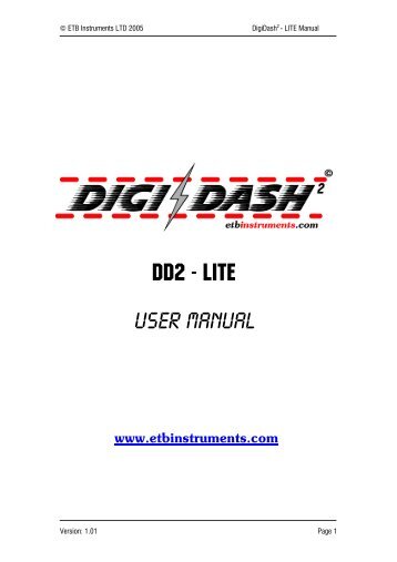 Dd2 Lite Manual 5 - ETB Instruments