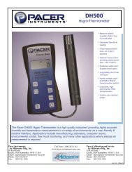 Hygro-Thermometer - Pacer Instruments