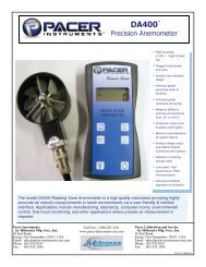Precision Anemometer - Pacer Instruments