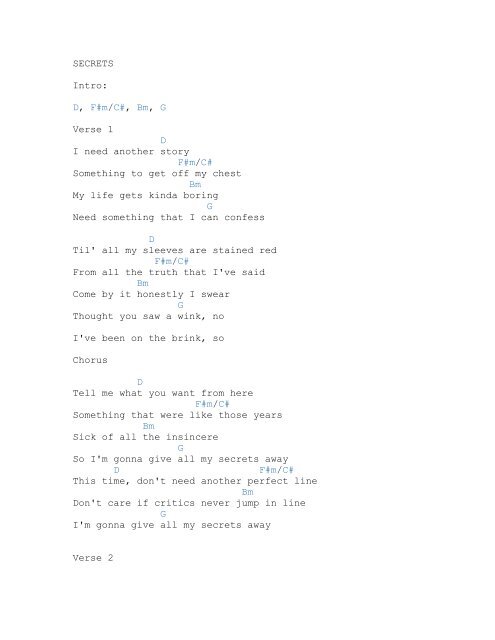 Eye of the Tiger Chords