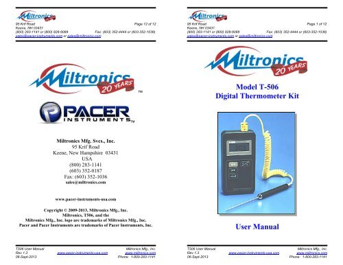 Miltronics T506 Manual 1.3.pdf - Pacer Instruments